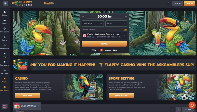 Flappy Homepage Flappy Homepage