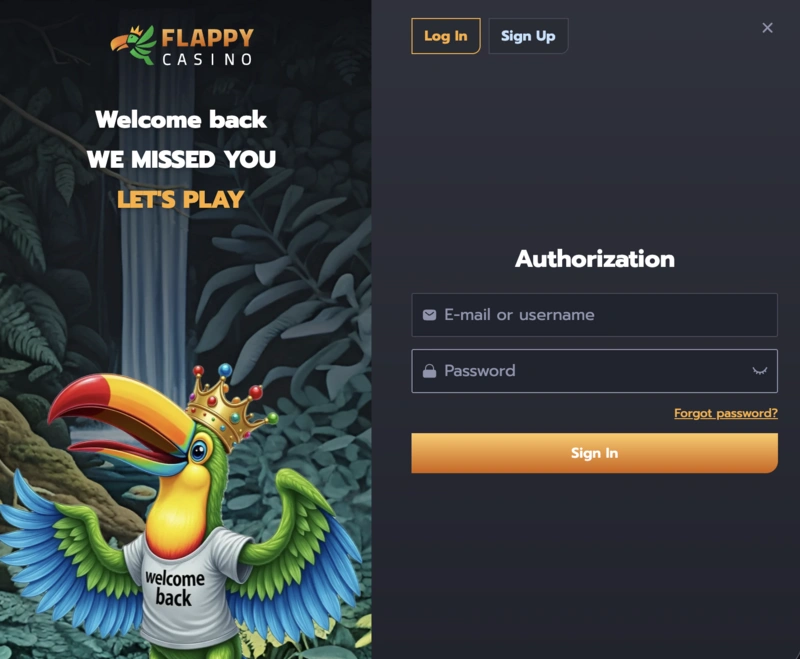 Flappy Login Flappy Login